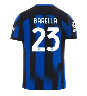 Inter Milan Nicolo Barella #23 Hjemmebanetrøje 2023-24 Kort ærmer
